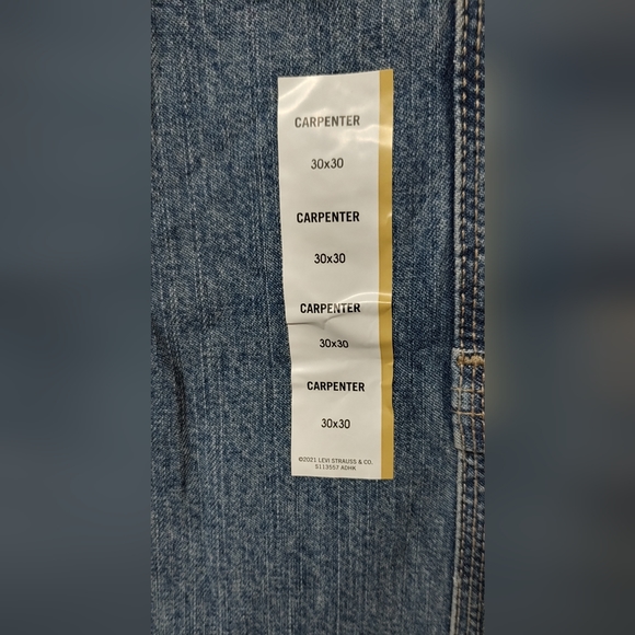 Signature by Levi Strauss & Co. Gold Label mens Carpenter Jeans  30x30  NWT - Picture 6 of 8
